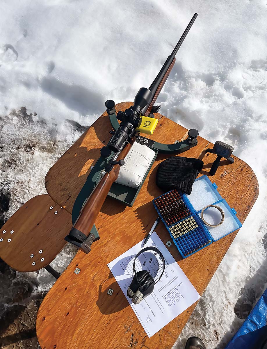 All shooting was conducted on a sturdy home-built portable bench. All velocities were recorded using a Garmin Xero C1 Pro chronograph.